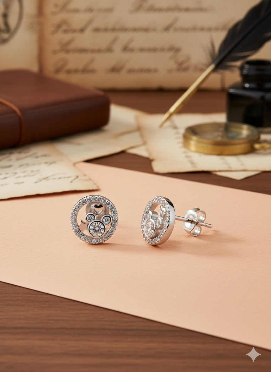 Circle Star Studded Earing