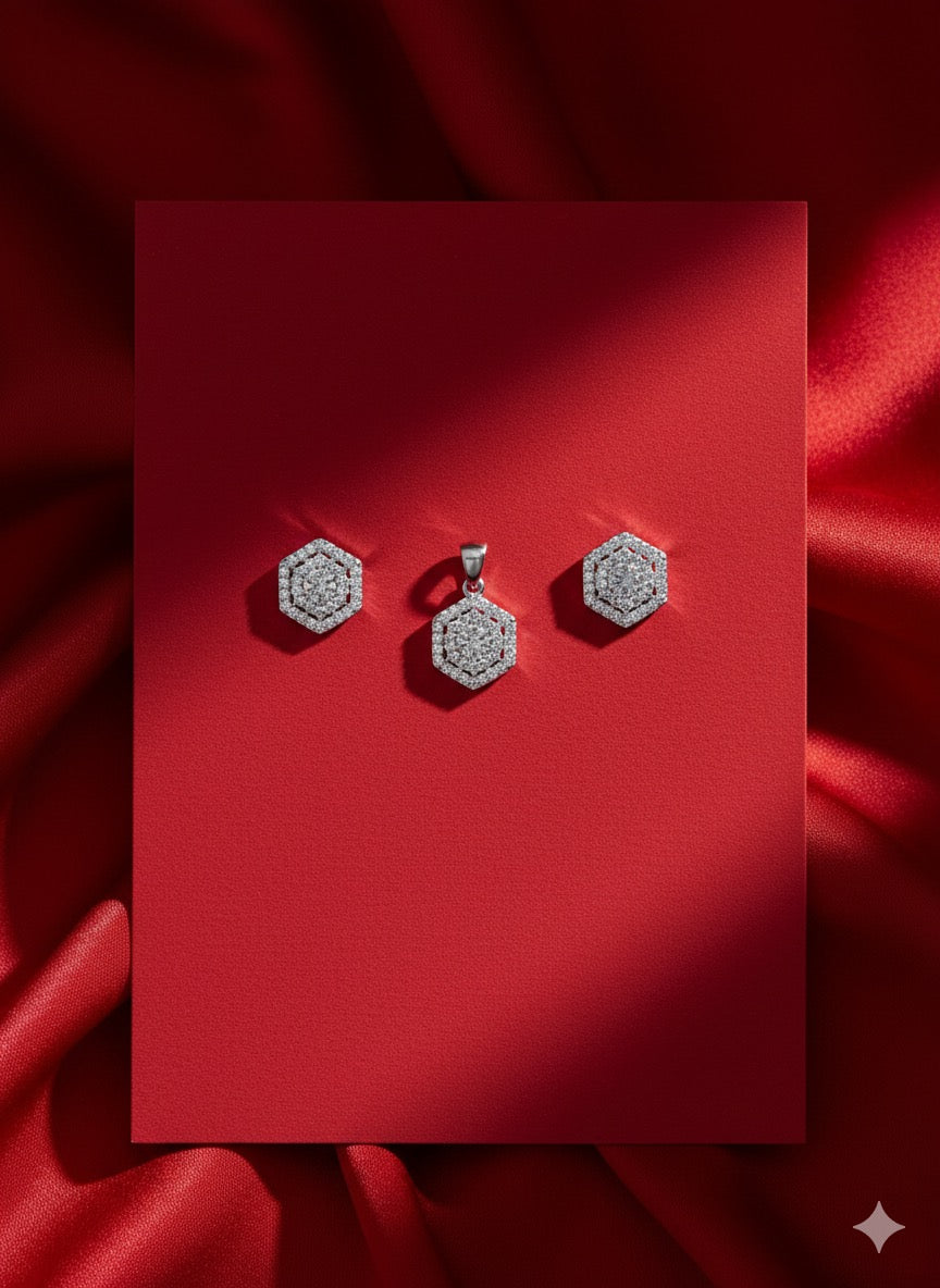 3 layer hexagon 3 peice set