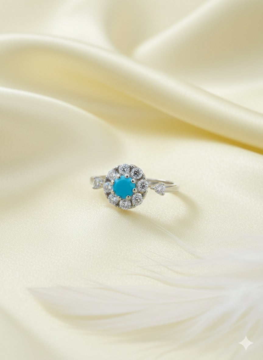 Sky blue adjustable fan ring