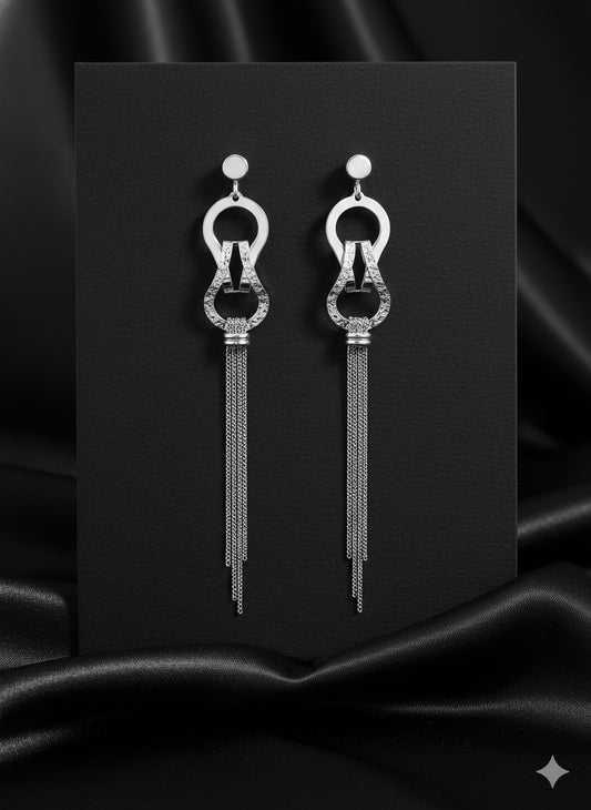 2 layer long earings