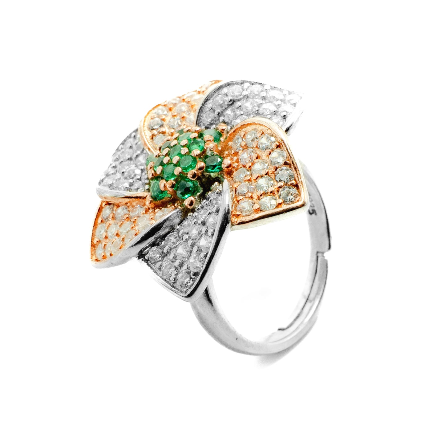 Tri-colour Flower (Green)