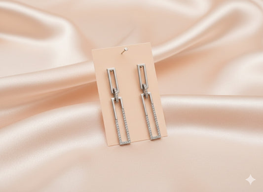 2 LAYER SQUARE STATEMENT EARING