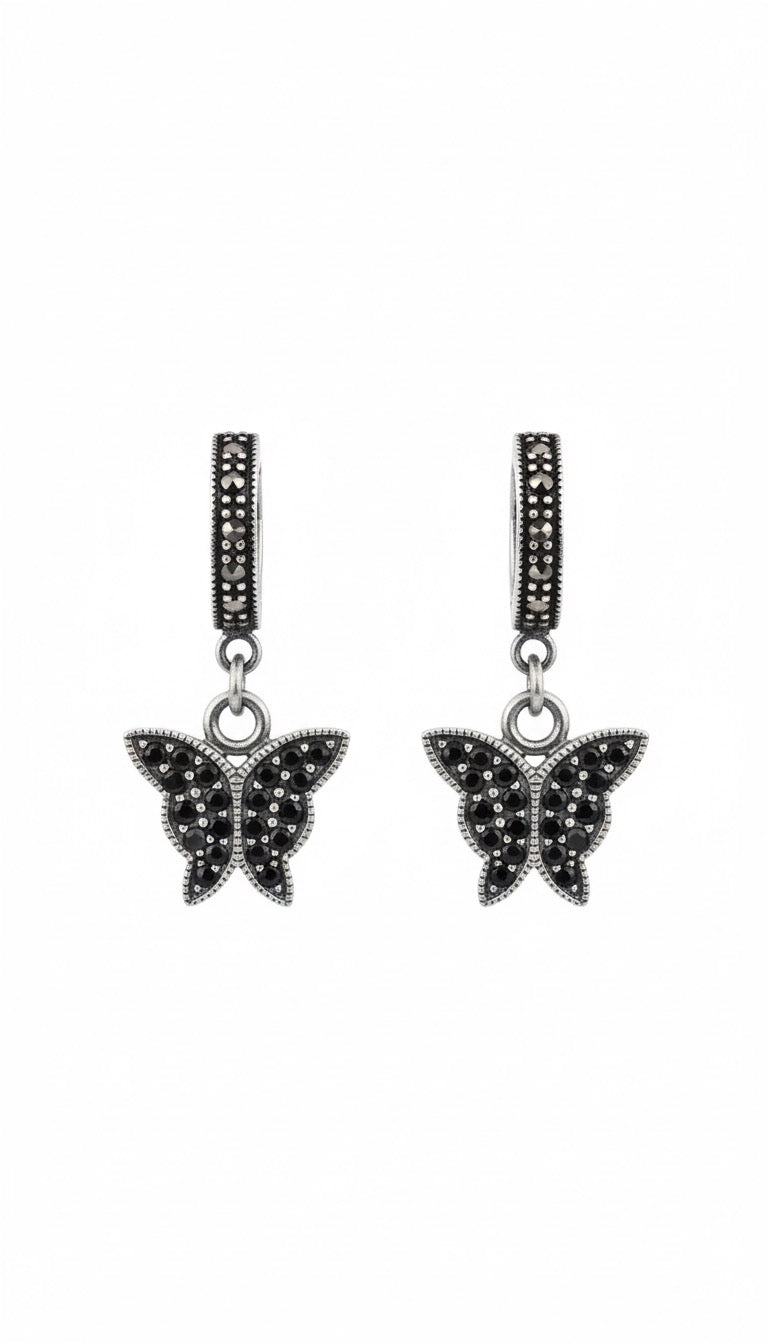 Marcasite Butterfly Earings