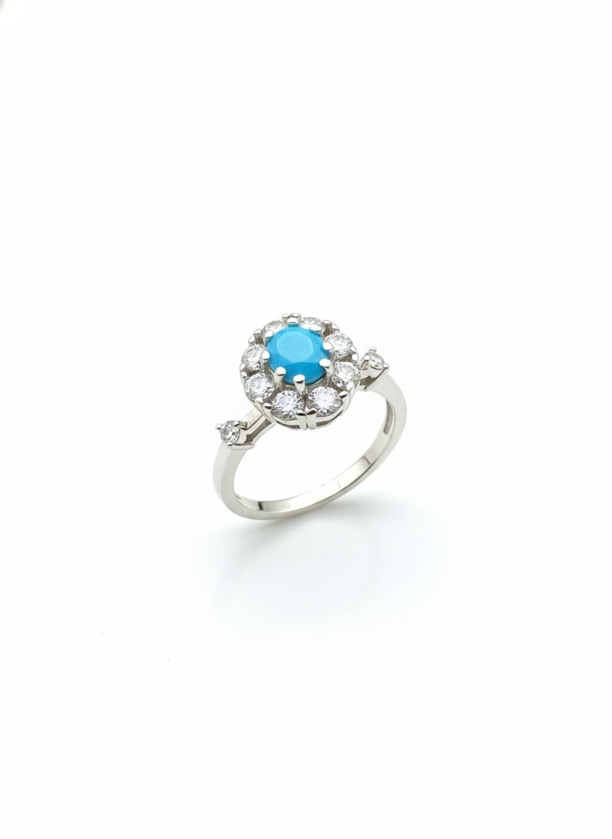 Sky blue adjustable fan ring