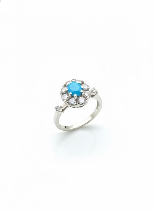 Sky blue adjustable fan ring