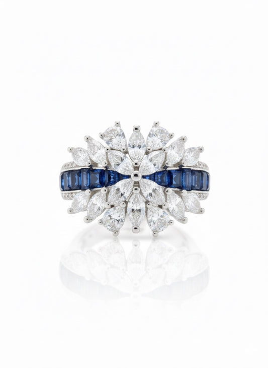 Blue queen ring
