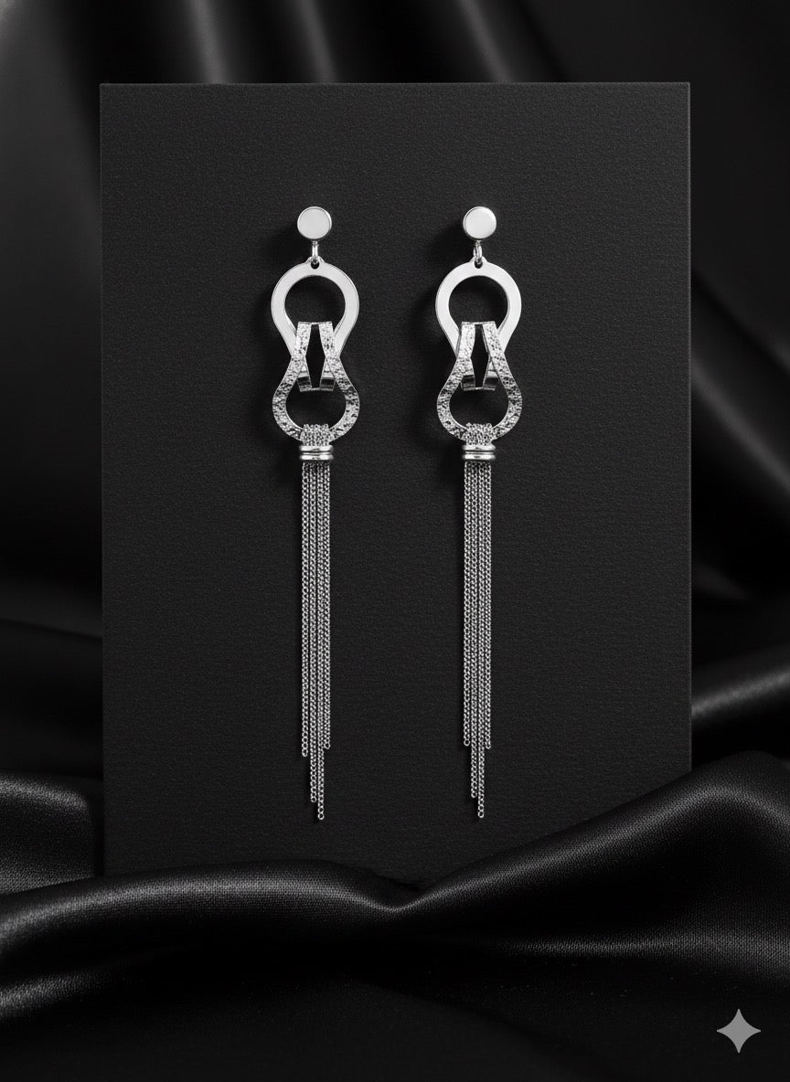 2 layer long earings