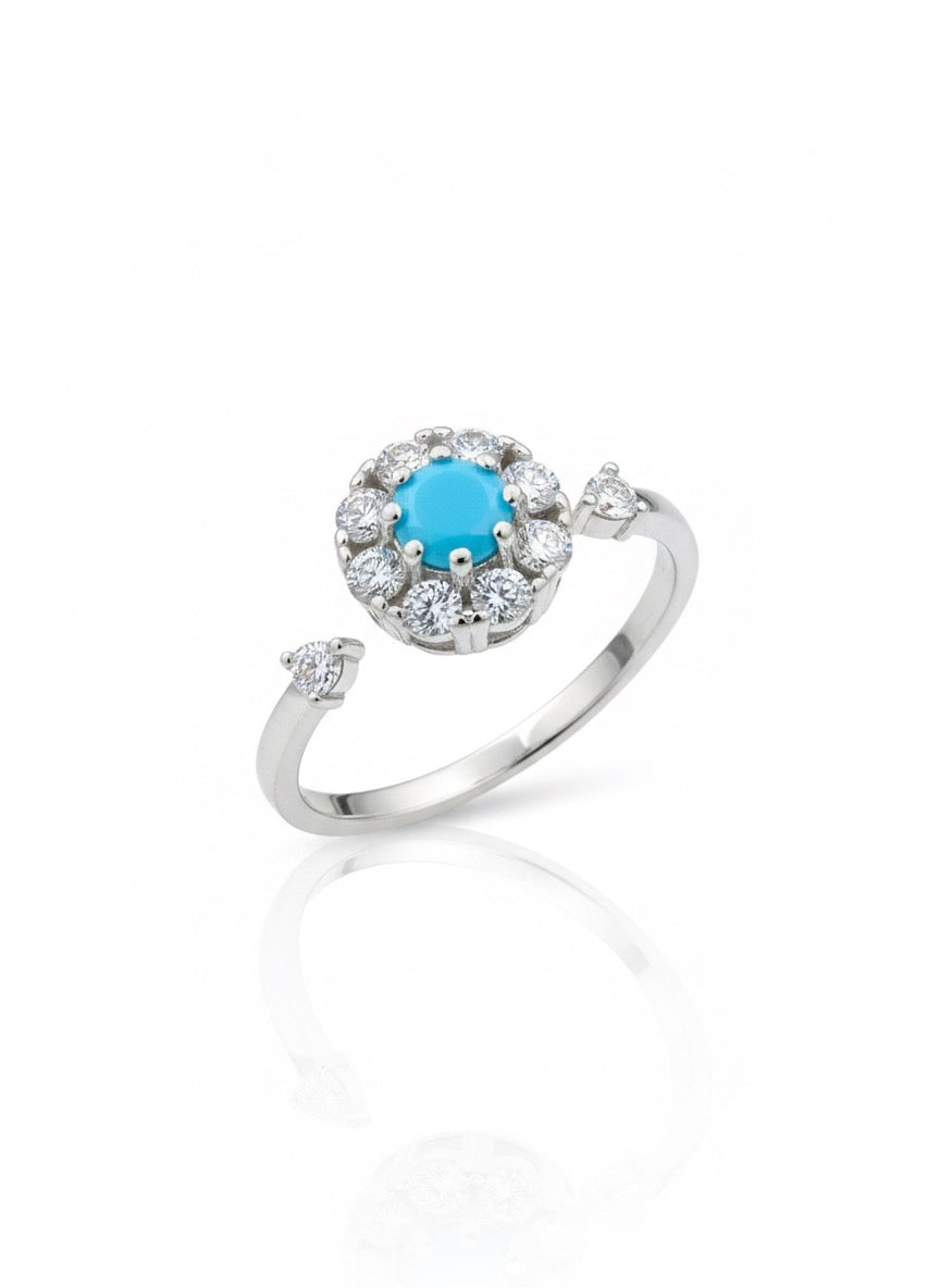 Sky blue adjustable fan ring
