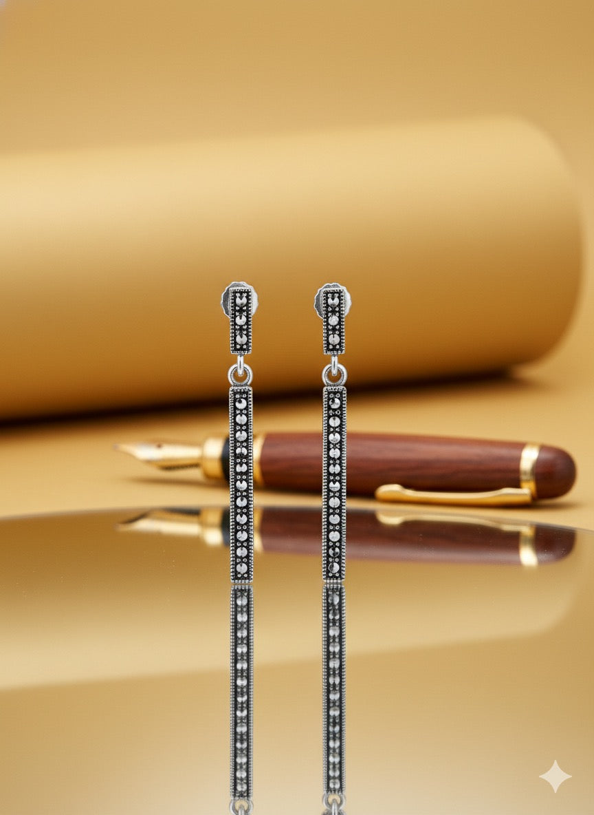 Marcasite Long Earings