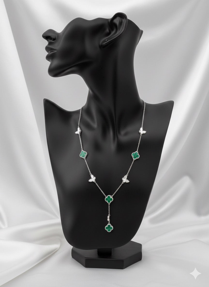 GREEN CLOVER NECKLACE