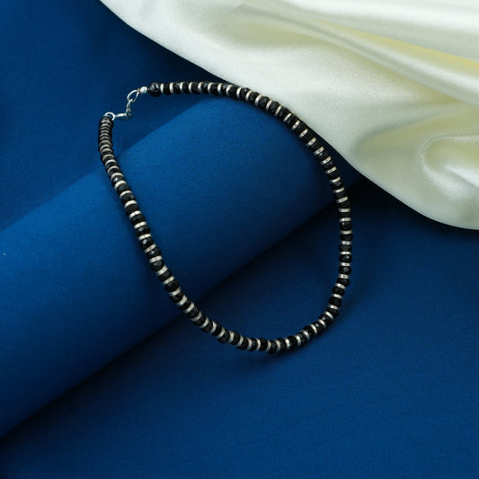 Nazaria Black Beads Anklet