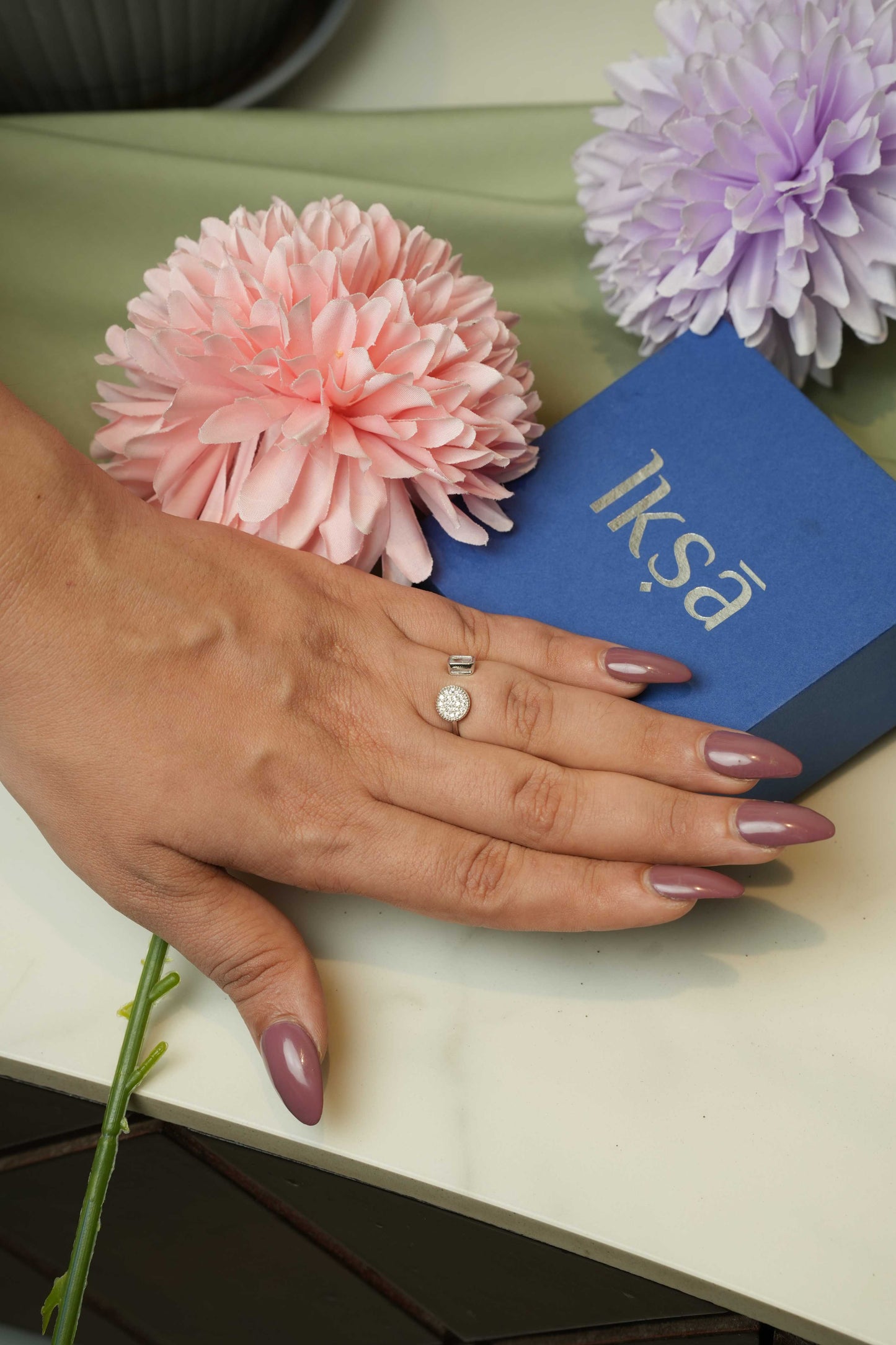 Circle And Square Adjustable Ring