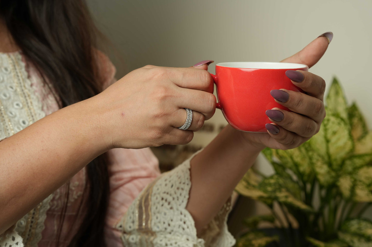 FIVE Layer Studded Band Ring