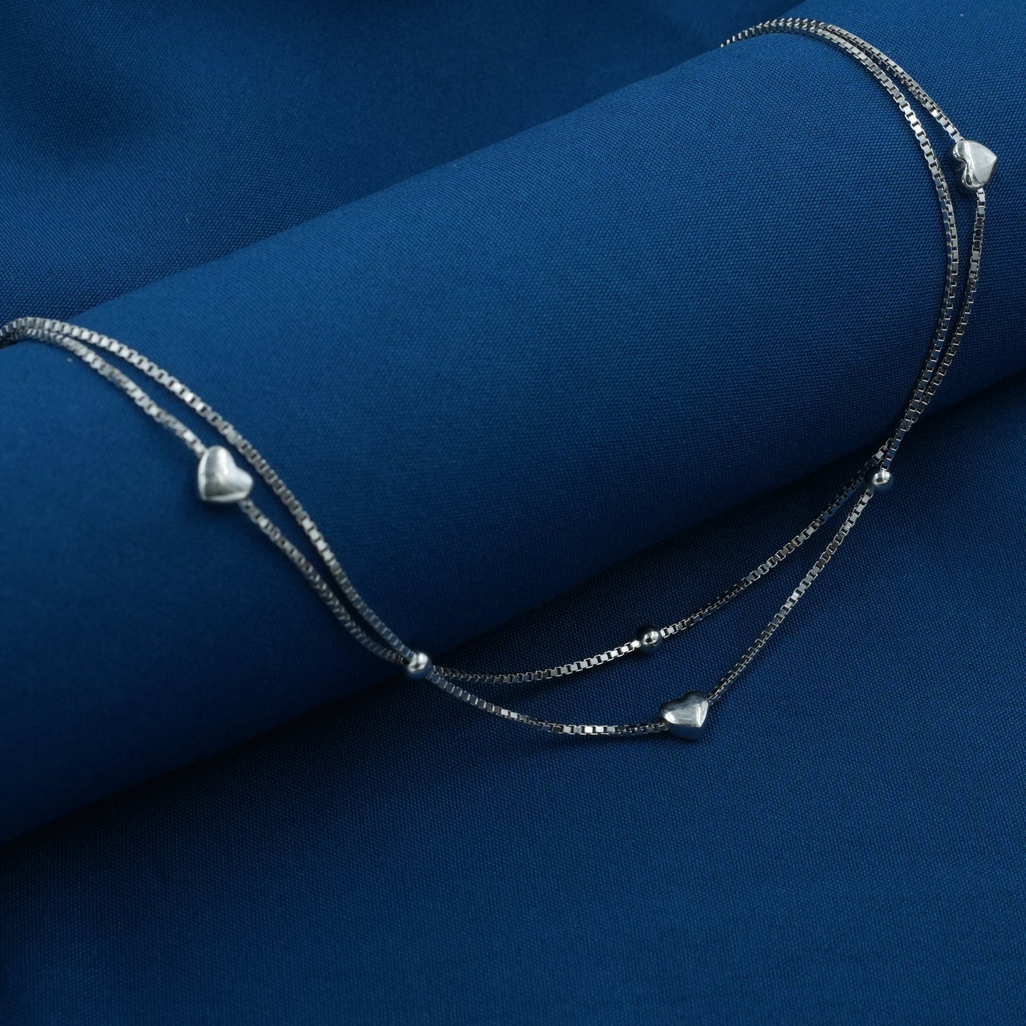 Duo Heart Chain Anklet