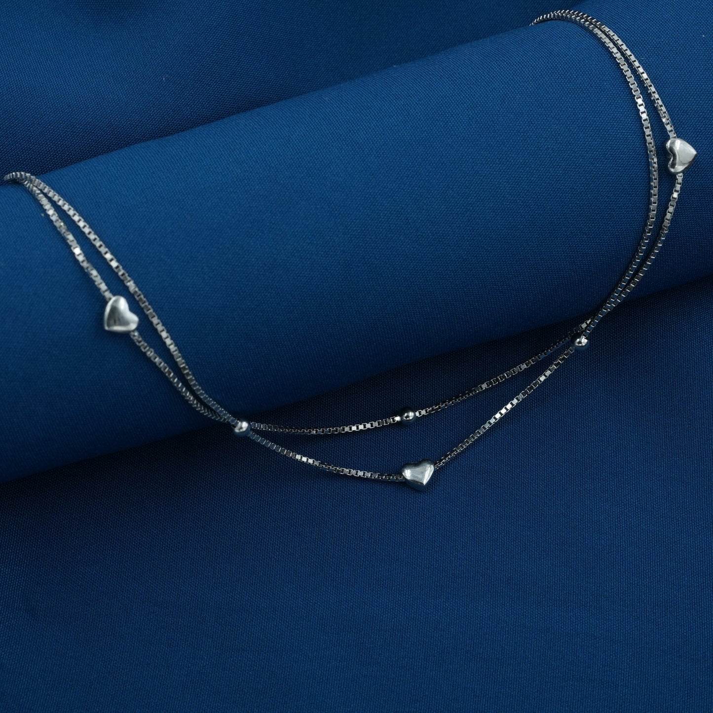 Duo Heart Chain Anklet